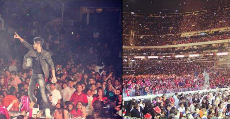 Gusttavo Lima faz show em festival mexicano
