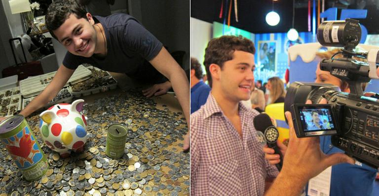 Felipe Ventura, o ‘menino do cofrinho’, arrecada mais de R$ 25 mil para o Teleton 2012