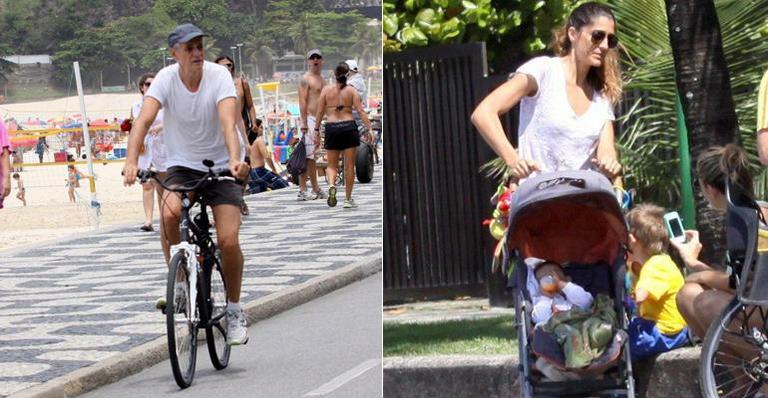 Marcos Caruso e Cynthia Howlett curtem calor carioca
