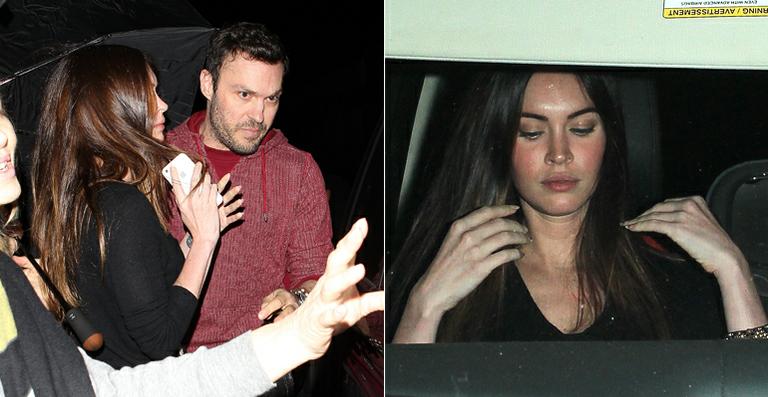 Megan Fox e Brian Austin Green saem juntos pela primeira vez após o nascimento de Noah