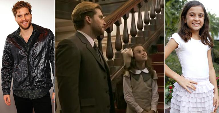 Thiago Fragoso está encantado com atriz mirim que faz a sua filha em novela