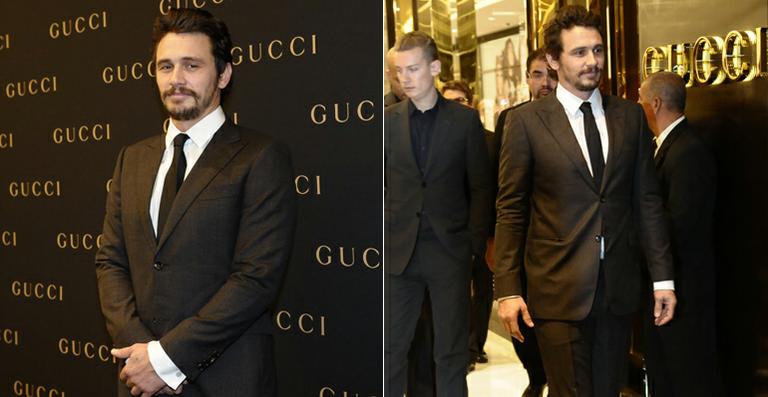 James Franco brilha em evento na capital paulista