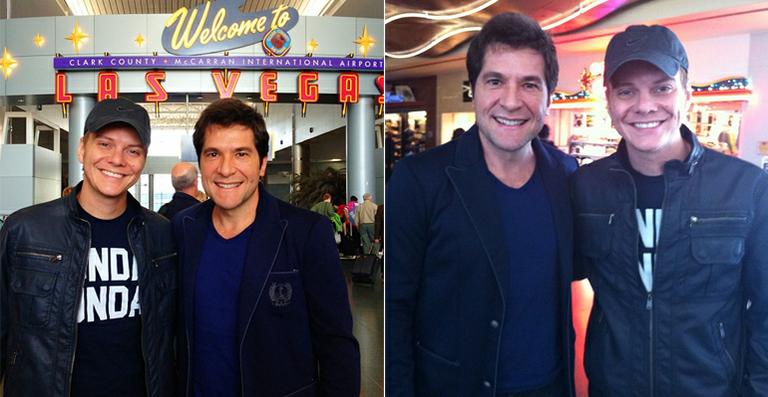 Michel Teló e Daniel se encontram rumo ao Grammy Latino
