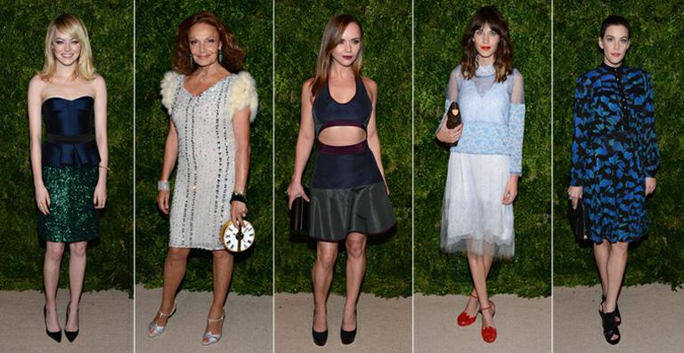 Emma Stone, Christina Ricci, Alexa Chung e mais famosas no red carpet de evento de moda