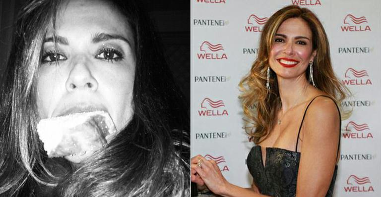 E o shake? Luciana Gimenez assalta a geladeira e brinca em rede social