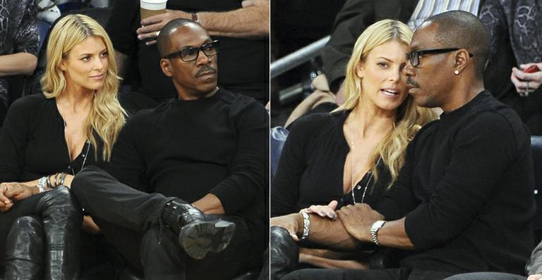 Eddie Murphy curte novo affaire em jogo de basquete nos Estados Unidos