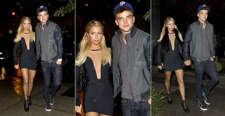 Paris Hilton curte jantar com o namorado em Los Angeles