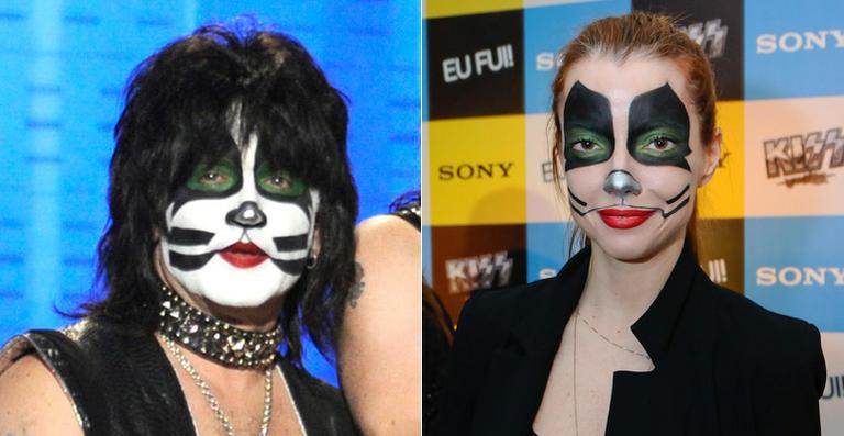 Blogueira Julia Petit faz maquiagem especial para conferir show do Kiss
