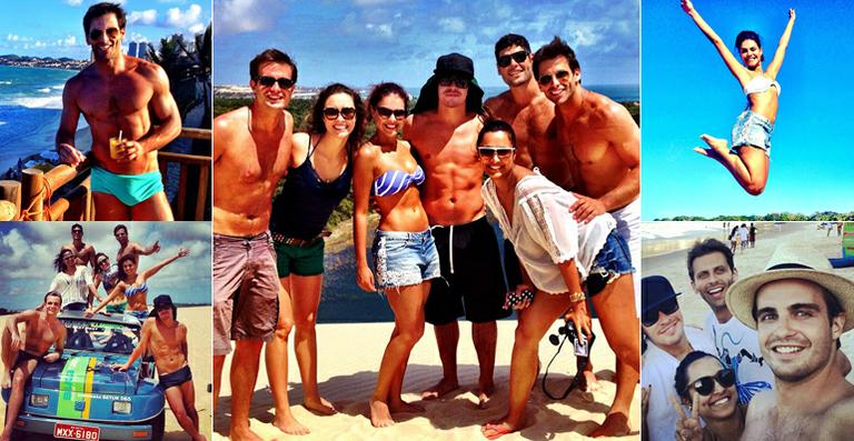 Famosos se divertem nas areias de Natal. Veja fotos!