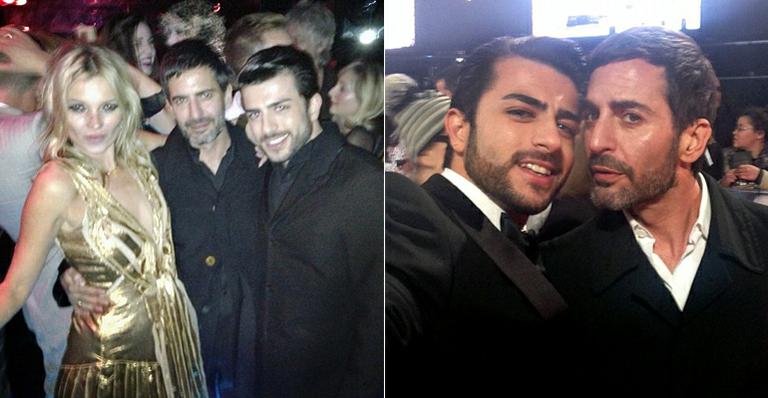 Em festa com Kate Moss, brasileiro se declara a Marc Jacobs e publica foto de beijão