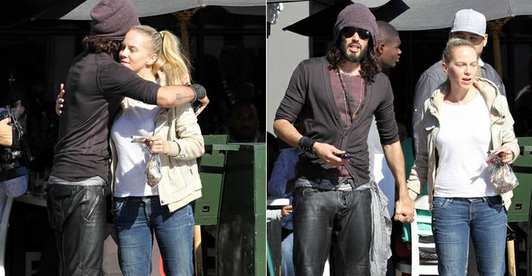 Ex de Katy Perry, Russell Brand é visto na companhia de loira misteriosa