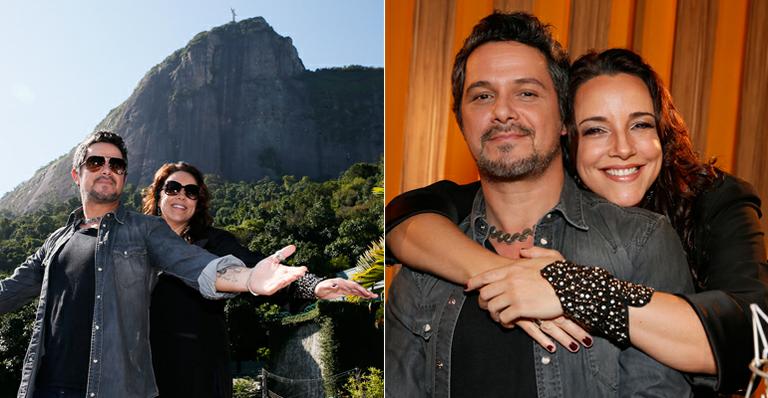 Ana Carolina recebe Alejandro Sanz em sua casa para gravar video-clipe
