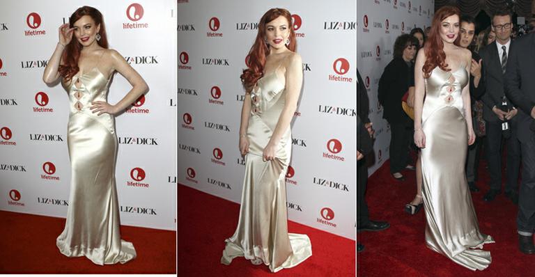 Lindsay Lohan brilha na première de ‘Liz & Dick’