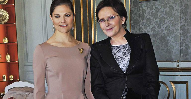 Princesa Victoria recebe porta-voz do parlamento polonês em Estocolmo