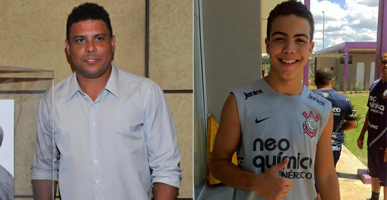 Com oito quilos a menos, Ronaldo comemora o título de ‘irmão mais velho’ do filho Ronald
