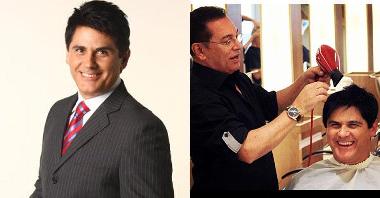 Cesar Filho divide o cabeleireiro Jassa com o patrão Silvio Santos