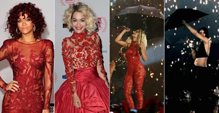 Rihanna se irrita com apresentação e look usado por Rita Ora