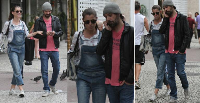 Alinne Moraes passeia com o namorado, Mauro Lima