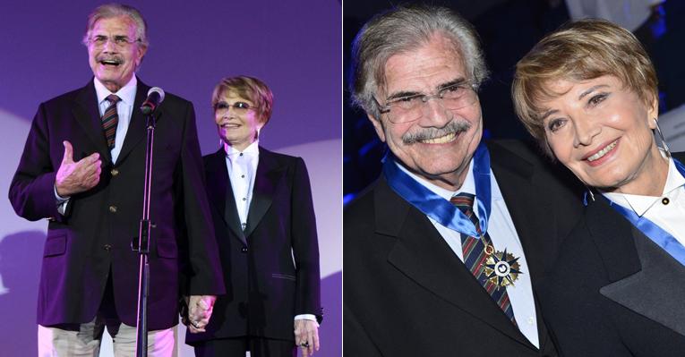 Tarcísio Meira e Glória Menezes são homenageados em premiação no Rio