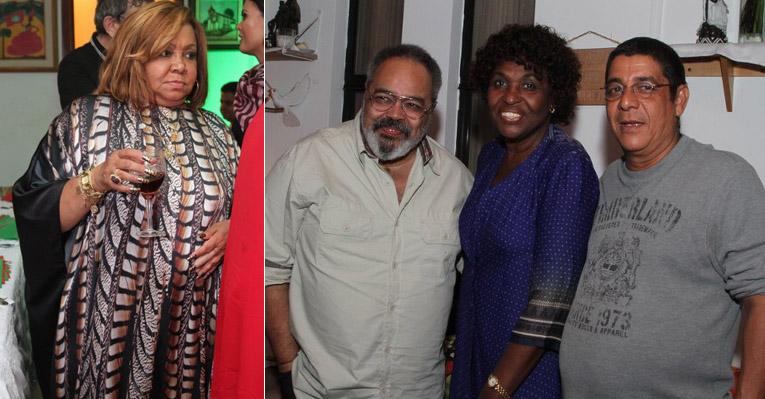 Alcione recebe amigos em sua casa para comemorar aniversário de 65 anos