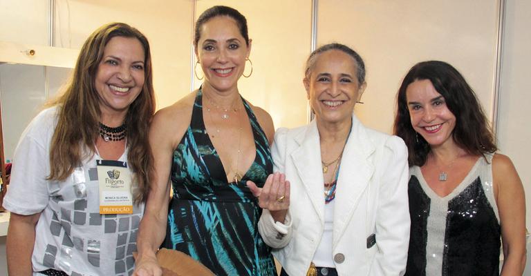 Chris, Bethânia e Lucélia na Fliporto