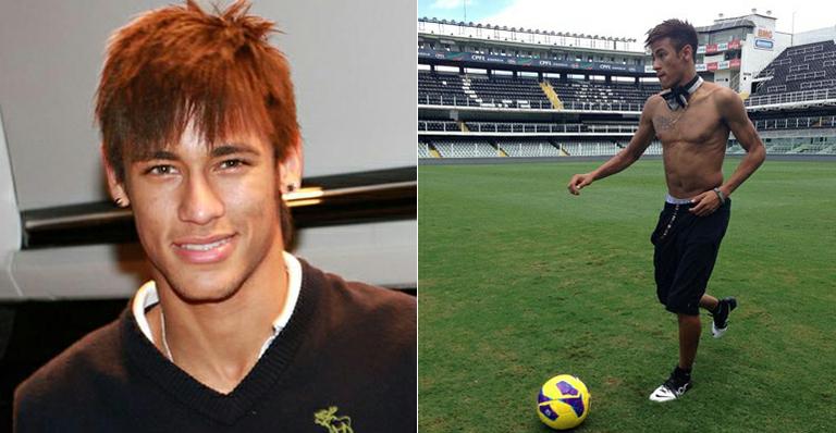 Neymar treina sem camisa e de gravata borboleta