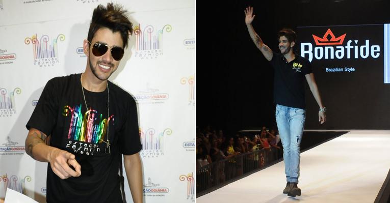 Gusttavo Lima esbanja simpatia no Estação Fashion Week 2012
