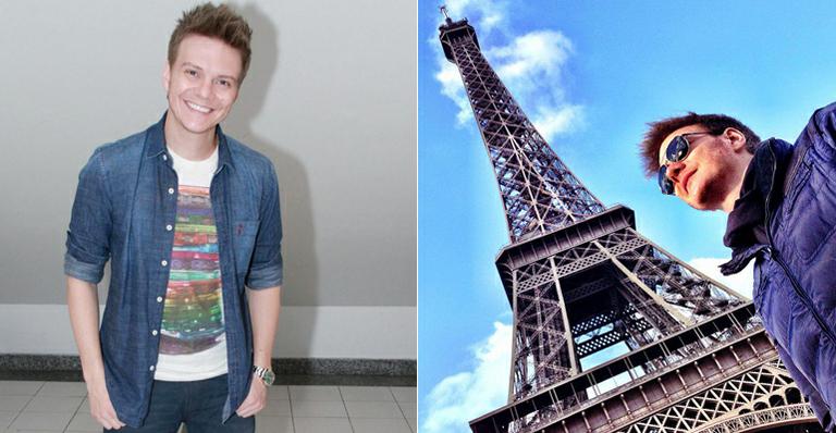 Após fazer show em Moscou, Michel Teló passeia por Paris