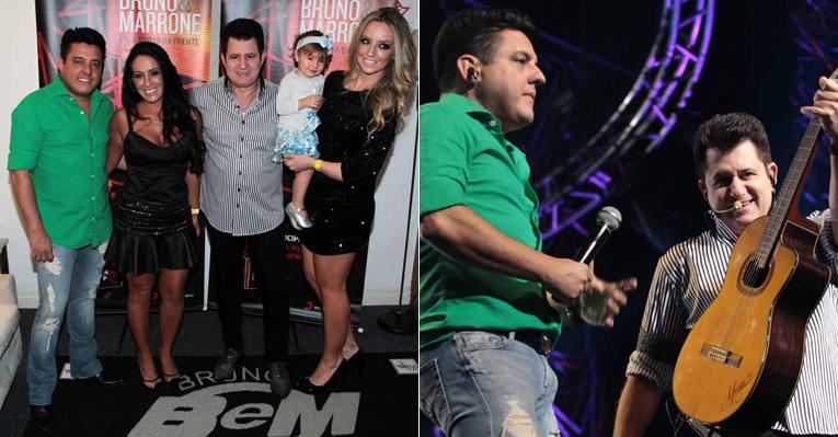Com a família na plateia, Bruno e Marrone se apresentam em São Paulo