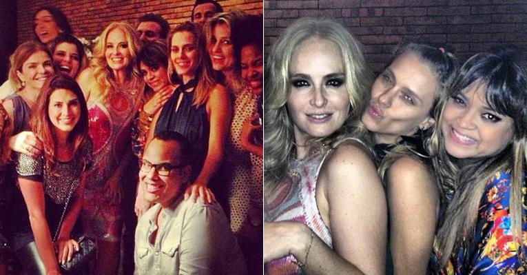 Preta Gil e Carolina Dieckmann comemoram o aniversário de Angélica