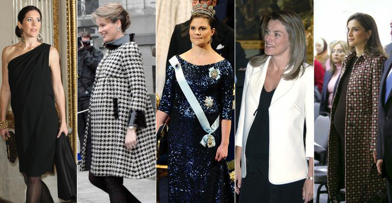 Conto de fadas da vida real: as rainhas e princesas grávidas e cheias de estilo