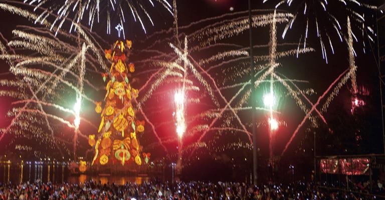A festa de inauguração da Árvore de Natal da Lagoa