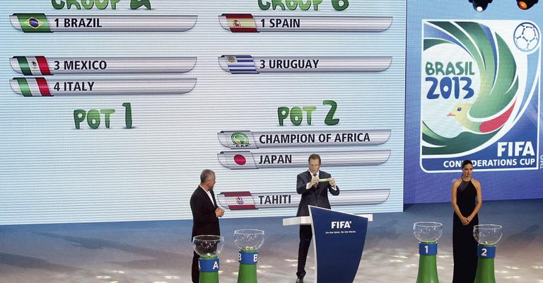 Brasil cai em grupo difícil na Copa das Confederações