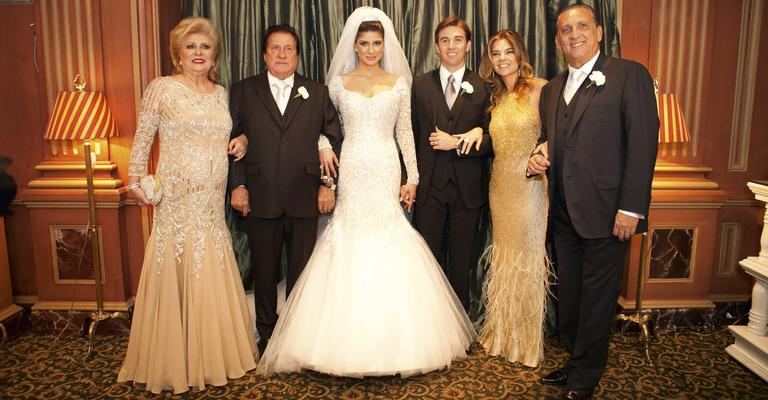 Galvão Bueno se emociona no casamento do filho Popó