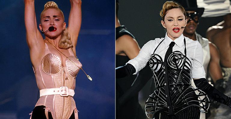 Sutiãs cônicos usados por Madonna são arrematados por R$ 160 mil