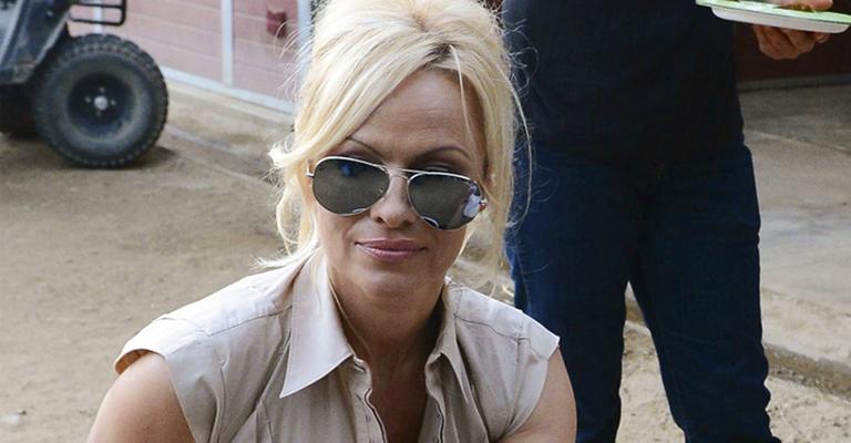 Solidária, Pamela Anderson defende os animais