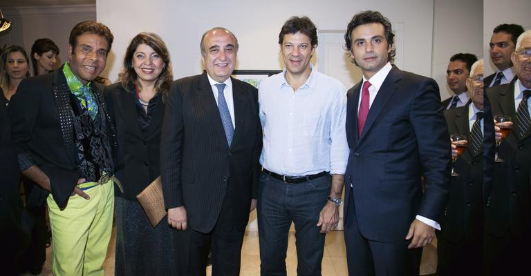 Fernando Haddad saúda cônsul libanês