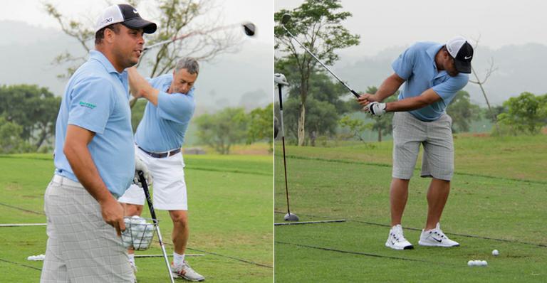 Ronaldo participa de jogo de golfe beneficente no interior de São Paulo