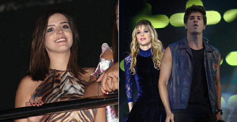 Giovanna Lancellotti prestigia Arthur Aguiar no último show do Rebeldes
