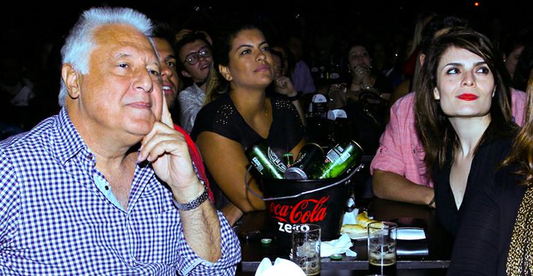 Antonio Fagundes e Arieta Correa, juntos no show de Sandy