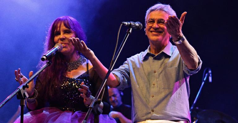 Caetano divide palco com Baby do Brasil