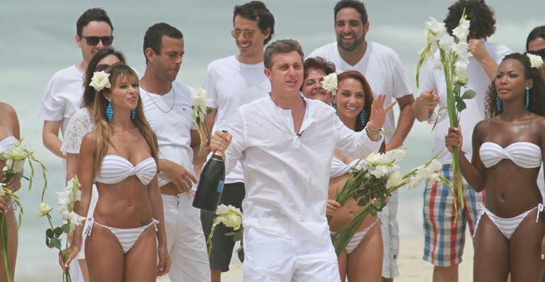 Luciano Huck grava especial de fim de ano
