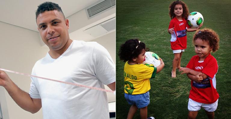Filhas de Ronaldo apoiam o pai no final do ‘Medida Certa’