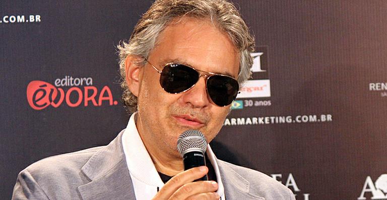 Andrea Bocelli volta ao Brasil para única apresentação e quer parceria com Toquinho