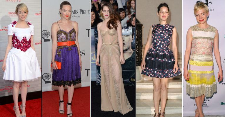 Celebridades no red carpet: uma seleção dos melhores looks de 2012 para você se inspirar para as festas de final de ano