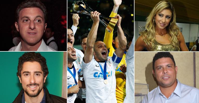 Ronaldo e outros famosos comemoram título mundial do Corinthians no Japão