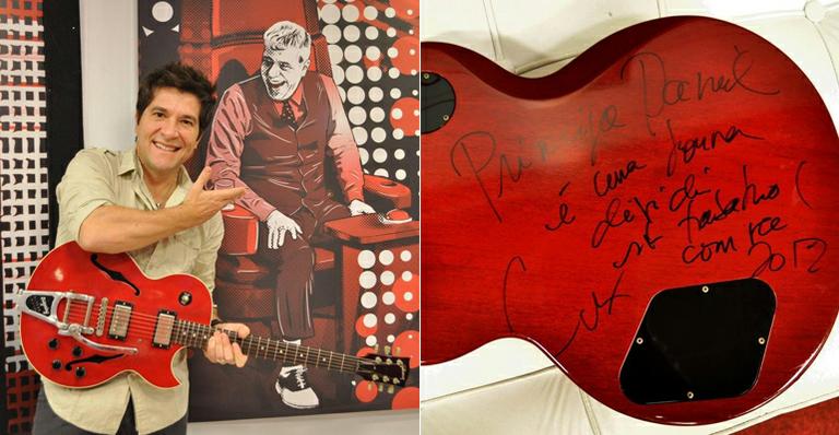 Daniel ganha guitarra de presente de Lulu Santos