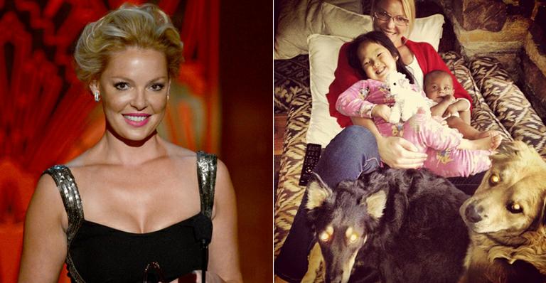 Katherine Heigl: ‘Não recomendo ter sete cachorros e duas crianças’