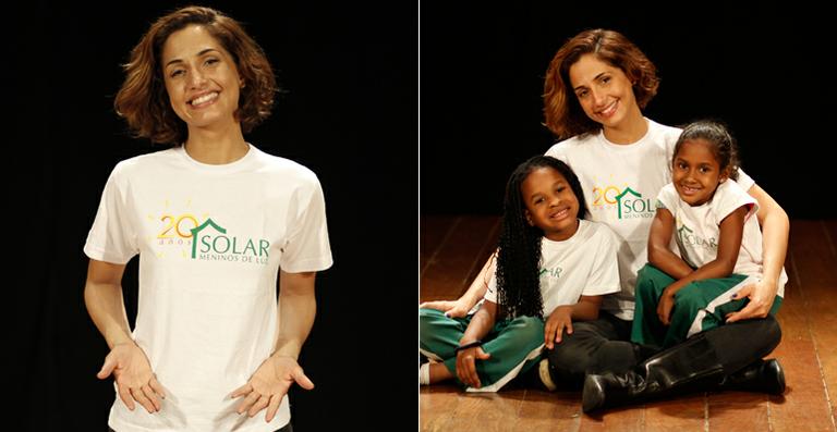 Camila Pitanga apoia show beneficente em prol do Solar Meninos de Luz