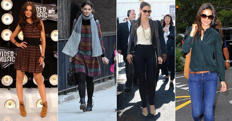Confira looks da aniversariante Katie Holmes